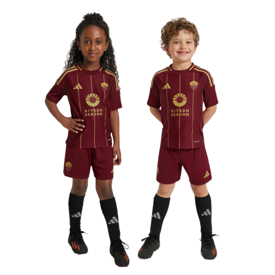 قميص AS Roma 24-25 Home Mini Full Set & Short