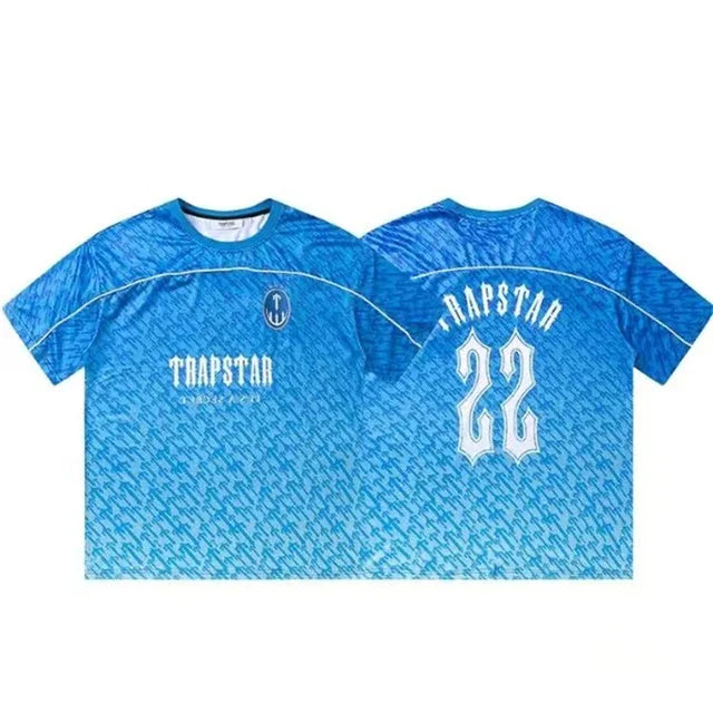 قميص Trapstar Monogram Football Blue