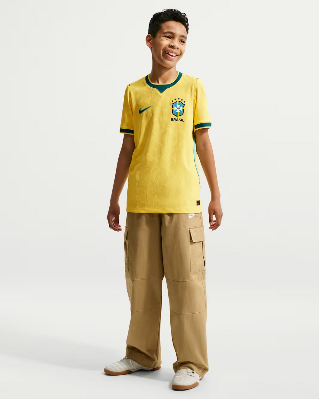 قميص Brazil 2026 Match Home Mini Full Set & Shorts