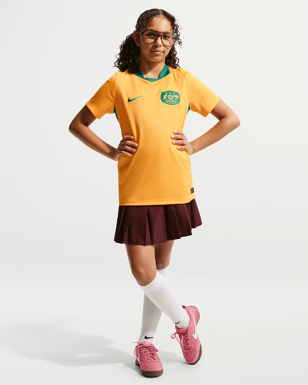 قميص Australia 2026 Stadium Home Mini Full Set & Shorts
