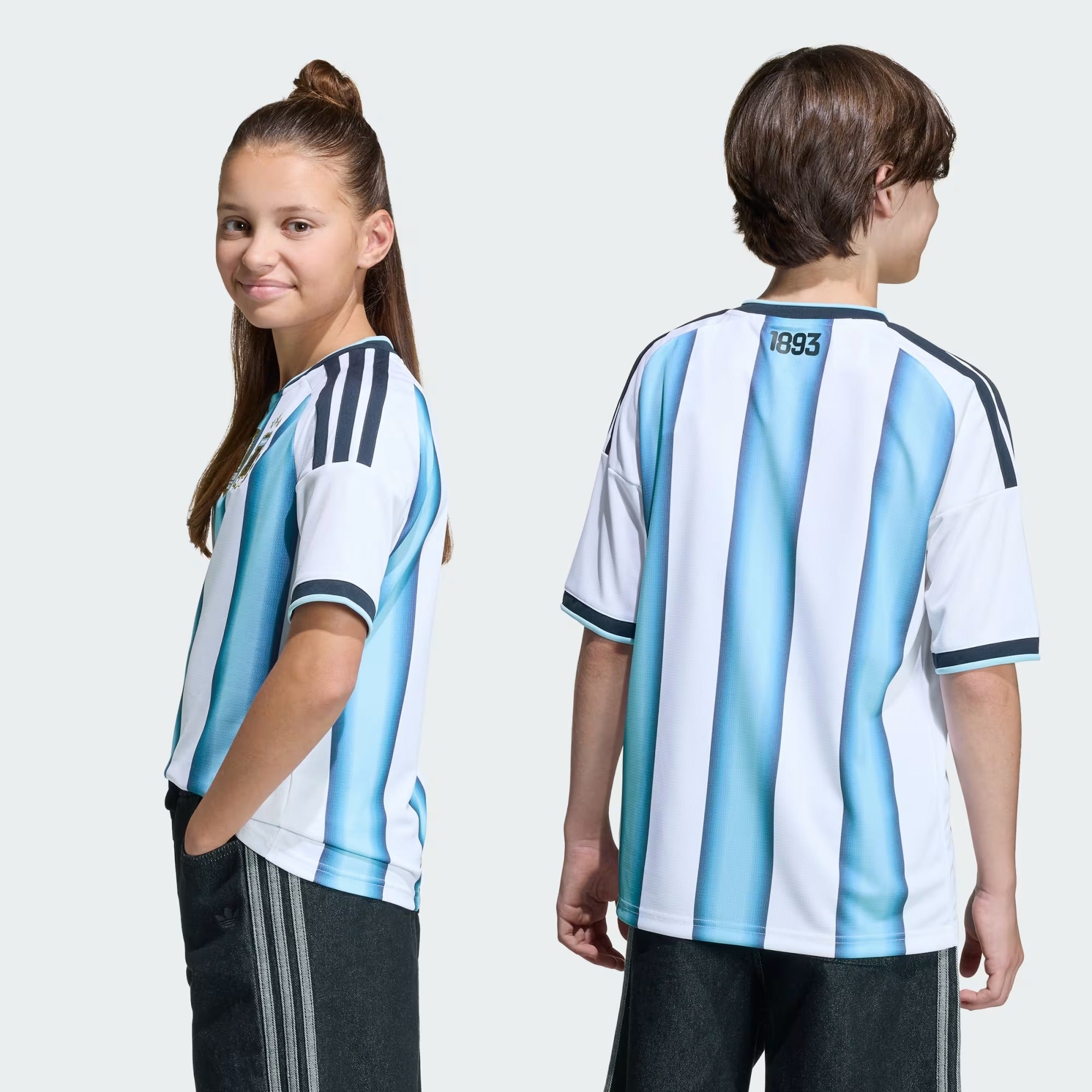 قميص Argentina 26 Home Mini Full Set & Shorts للأطفال