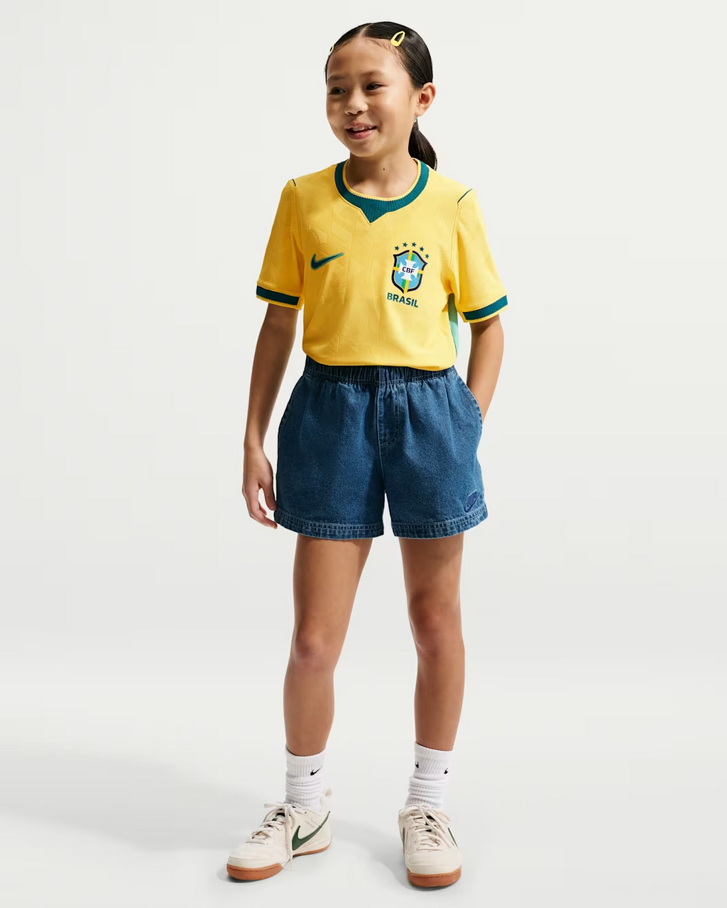 قميص Brazil 2026 Match Home Mini Full Set & Shorts