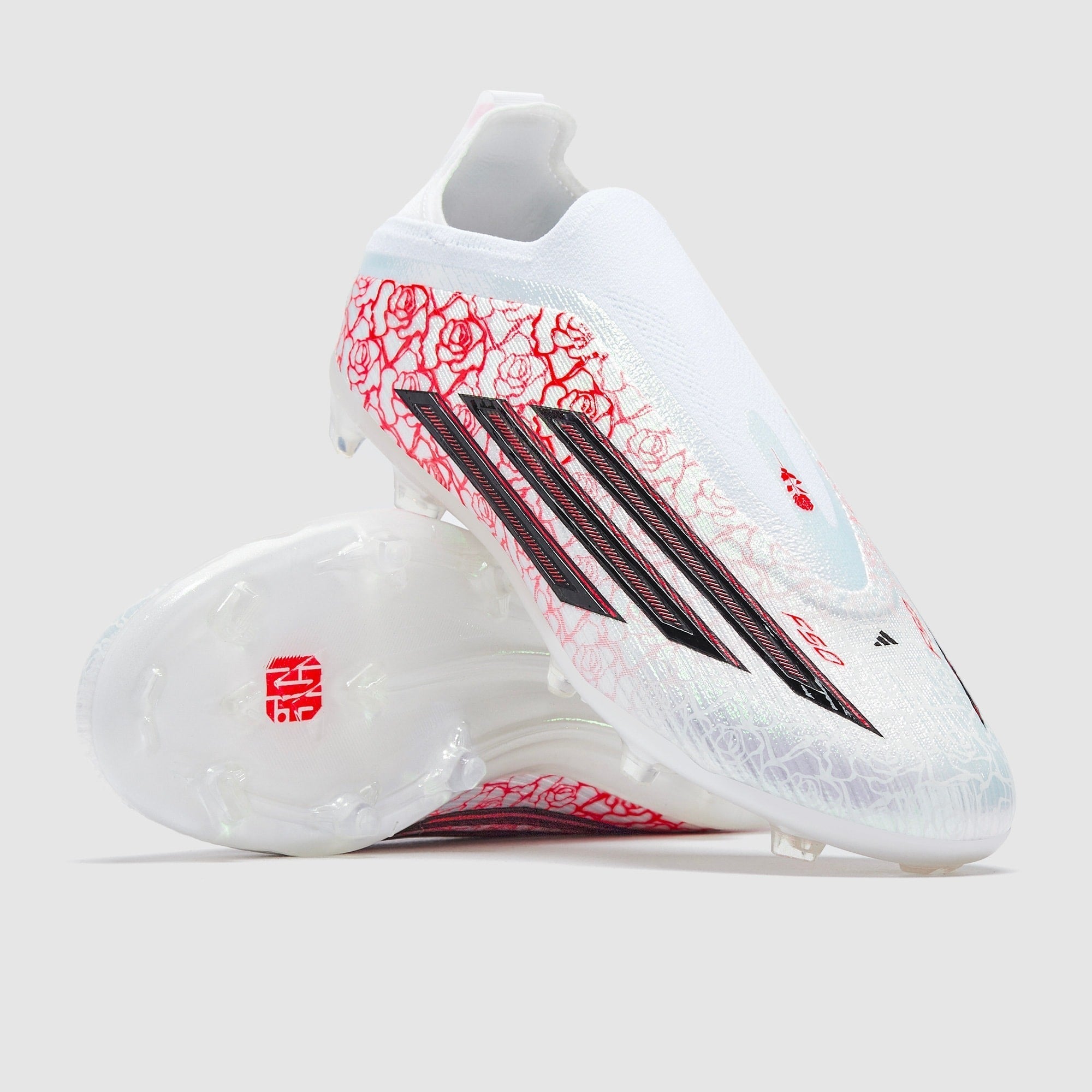 حذاء كرة قدم F50 Elite Laceless x Lamine Yamal FG للأطفال من أديداس