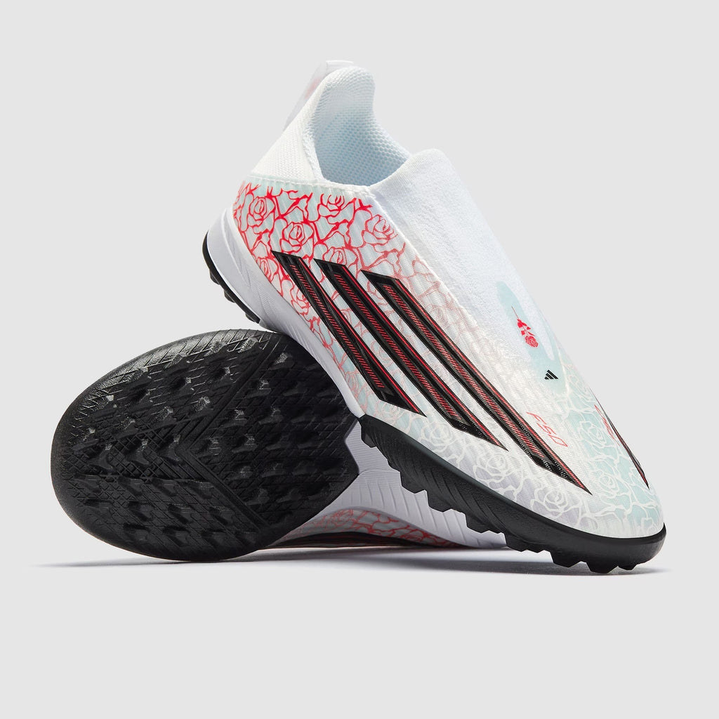 حذاء كرة قدم F50 League Laceless x Lamine Yamal TF للأطفال من أديداس