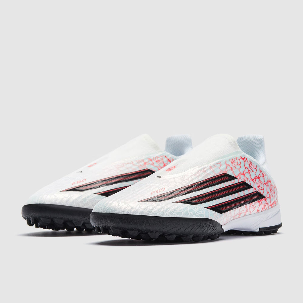 حذاء كرة قدم F50 League Laceless x Lamine Yamal TF للأطفال من أديداس