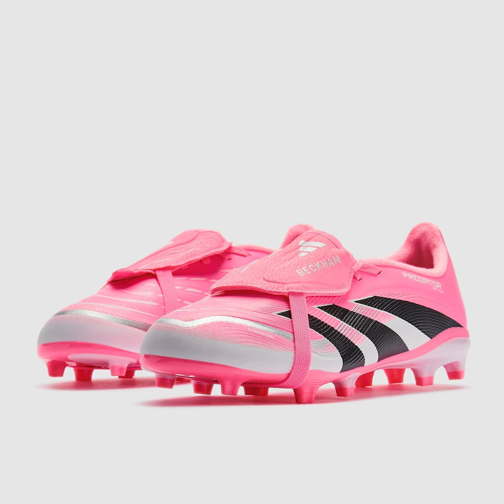 حذاء كرة قدم Predator League Tongue x Beckham FG/MG للأطفال من أديداس